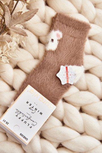 Meias infantis, marrons