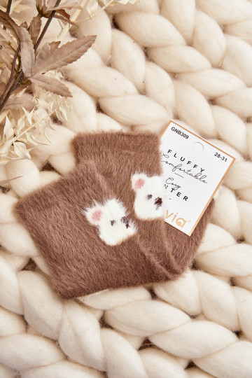 Meias infantis, marrons 2