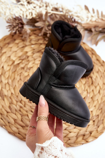 Botas de neve ecológicas infantis cor preta Husalta 2