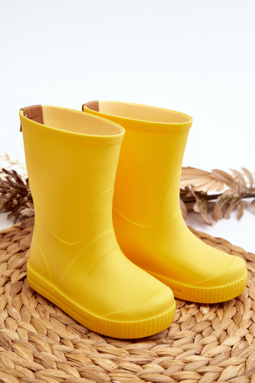 Calçado infantil de borracha Wave Gokids 979 amarelo