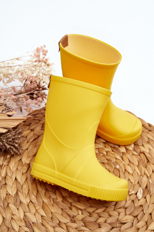 Calçado infantil de borracha Wave Gokids 979 amarelo