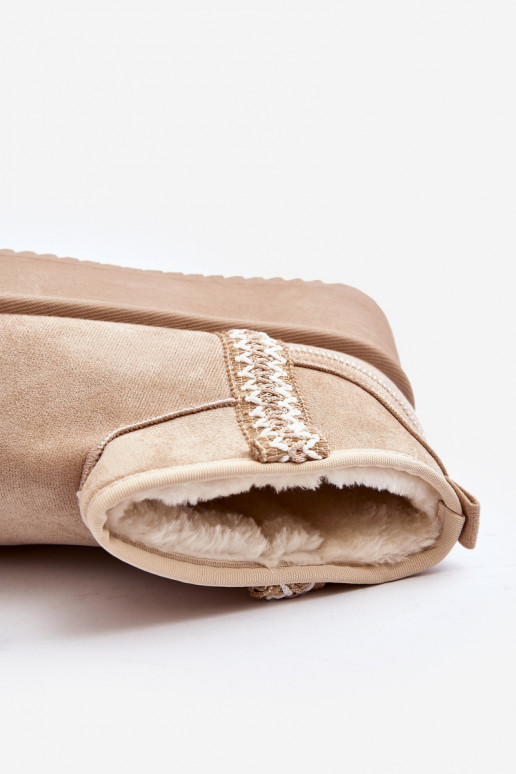 botas de neve com plataforma estampada em bege Udra botas de neve com plataforma estampada em bege Udra