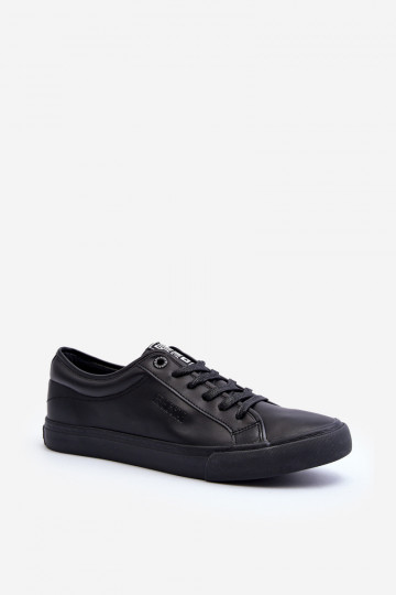 sapatos de lazer em couro ecológico na cor preta Big Star JJ174234