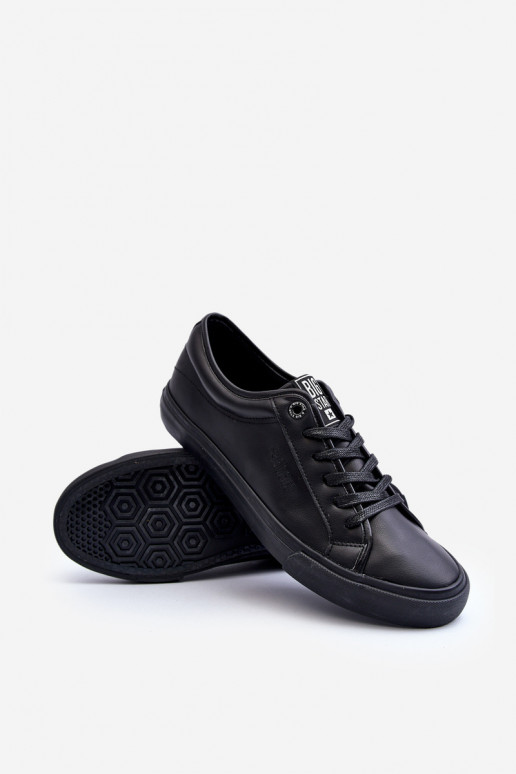 sapatos de lazer em couro ecológico na cor preta Big Star JJ174234