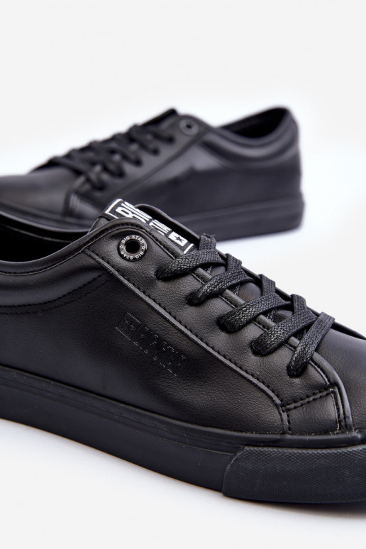 sapatos de lazer em couro ecológico na cor preta Big Star JJ174234