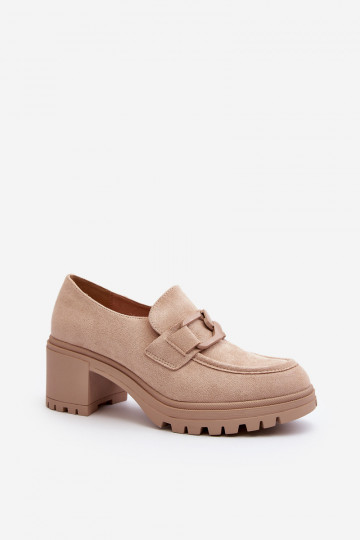 Sapatos de salto largo em camurça Finley