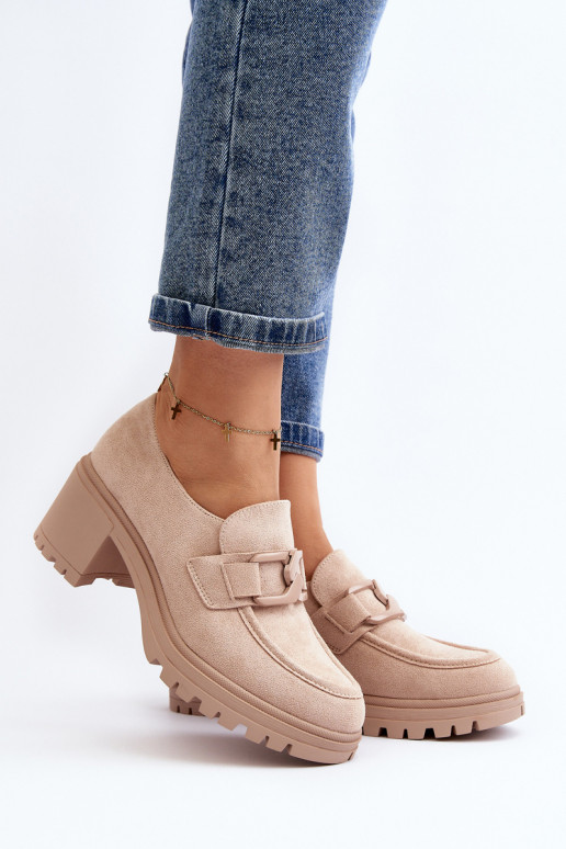 Sapatos de salto largo em camurça Finley