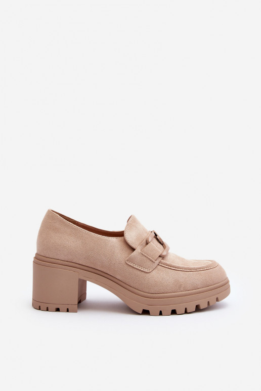 Sapatos de salto largo em camurça Finley