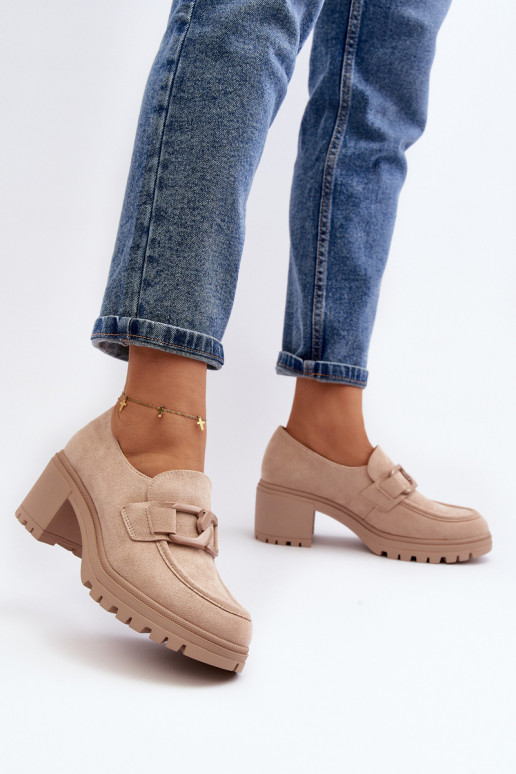 Sapatos de salto largo em camurça Finley
