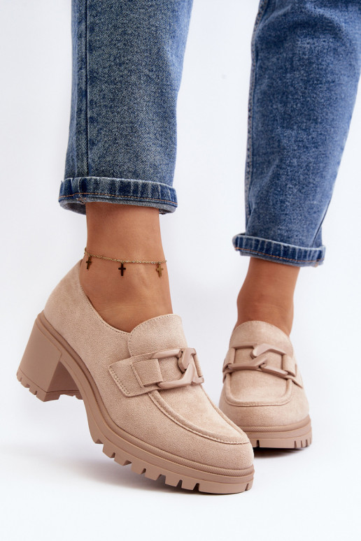 Sapatos de salto largo em camurça Finley