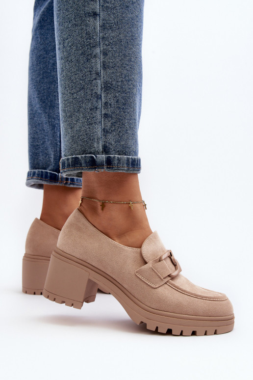 Sapatos de salto largo em camurça Finley