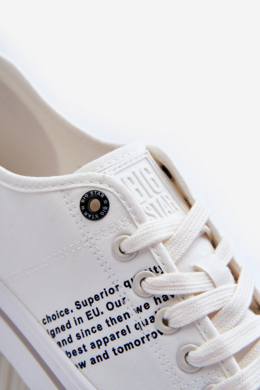 sapatos de lazer Big Star LL174204 cor branca