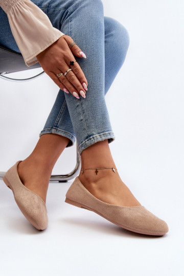 Bailarinas de camurça bege Lasota