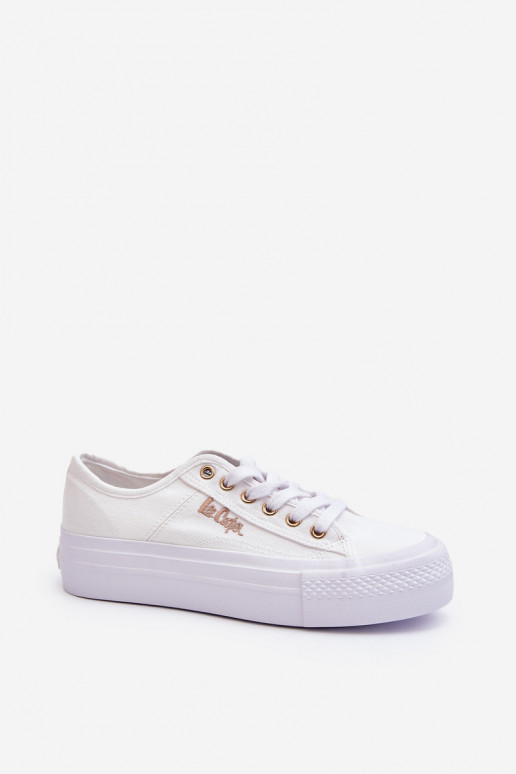 Sapatos plataforma femininos Lee Cooper LCW-24-31-2725 branco
