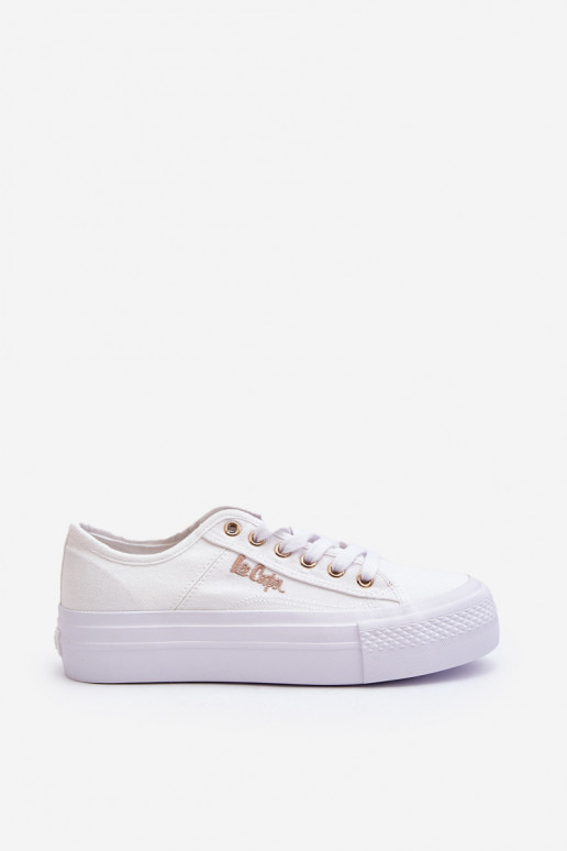 Sapatos plataforma femininos Lee Cooper LCW-24-31-2725 branco
