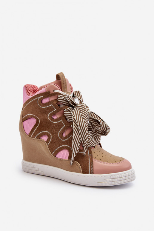 Tênis modelo sapatos cor rosa Leoppa