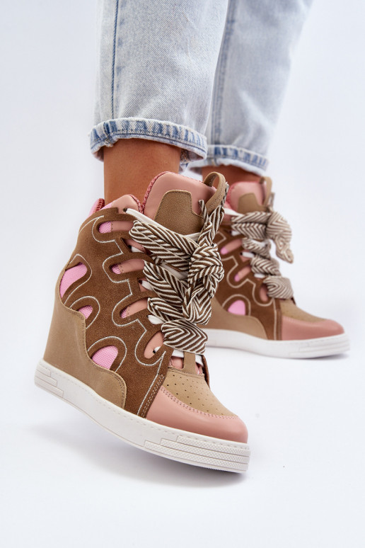 Tênis modelo sapatos cor rosa Leoppa