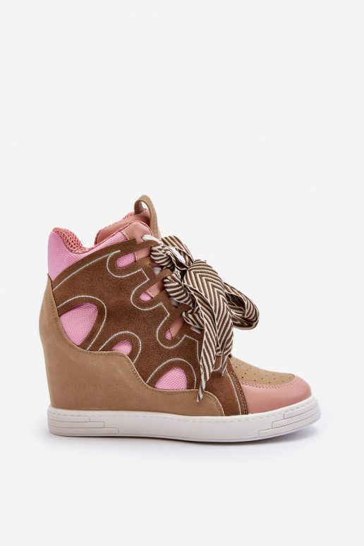 Tênis modelo sapatos cor rosa Leoppa