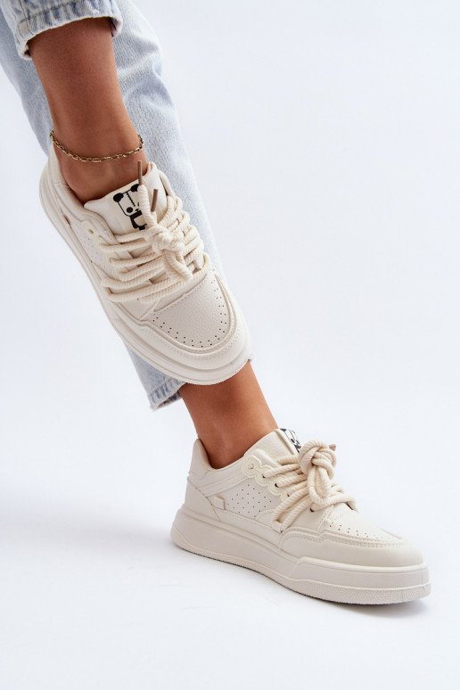 Tênis modelo sapatos Eco bege cor Avanalis Tênis modelo sapatos Eco bege cor Avanalis