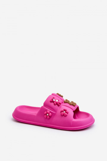 Chinelos Cambrina rosa claro com lindos detalhes