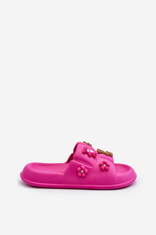 Chinelos Cambrina rosa claro com lindos detalhes