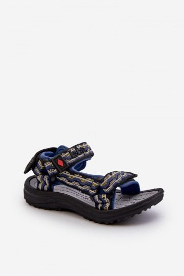 Sandálias infantis Lee Cooper LCW-24-34-2601 azul escuro