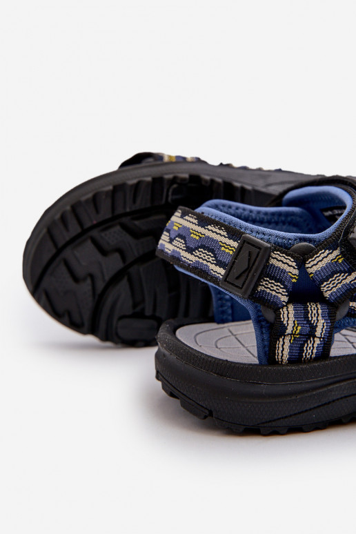 Sandálias infantis Lee Cooper LCW-24-34-2601 azul escuro