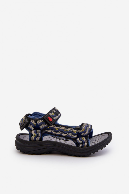 Sandálias infantis Lee Cooper LCW-24-34-2601 azul escuro