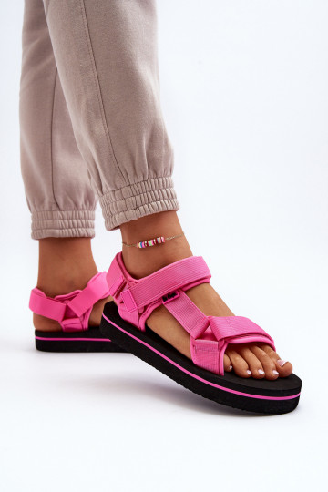 Sandálias femininas com plataforma Lee Cooper LCW-24-05-2750L cor rosa 2