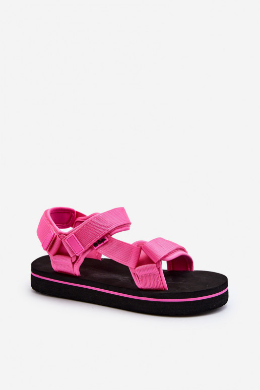 Sandálias femininas com plataforma Lee Cooper LCW-24-05-2750L cor rosa