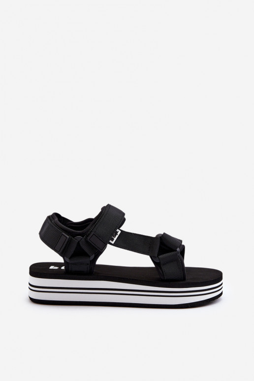 Sandálias femininas com plataforma Lee Cooper LCW-24-05-2753 cor preta