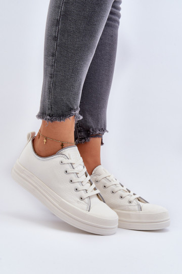 Sapatos femininos Big Star NN274850 branco 2