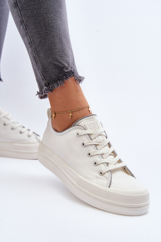 Sapatos femininos Big Star NN274850 branco