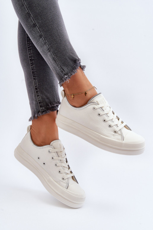 Sapatos femininos Big Star NN274850 branco