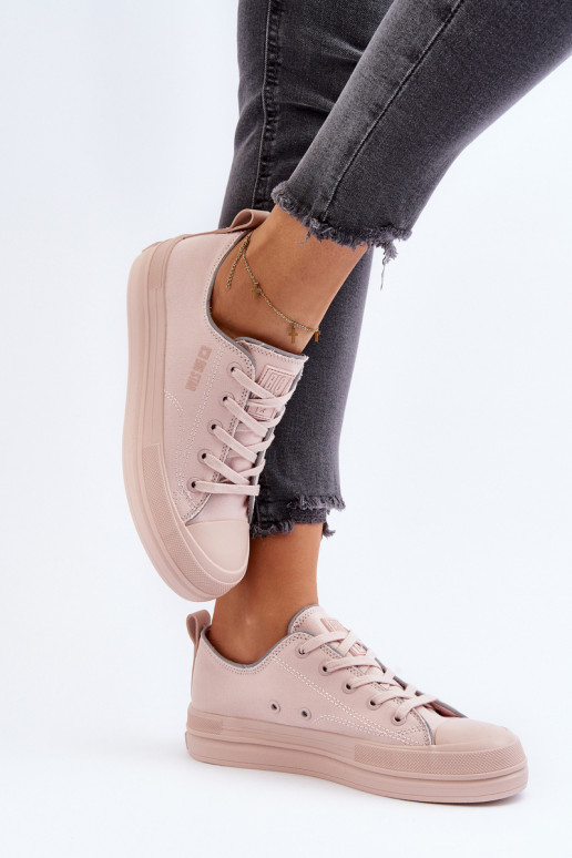 Sapatos femininos Big Star NN274851 rosa