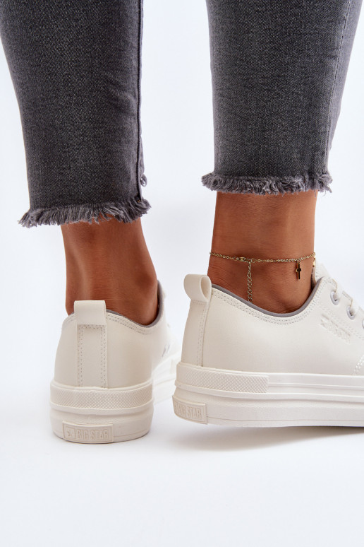 Sapatos femininos Eko Big Star NN274847 branco Sapatos femininos Eko Big Star NN274847 branco