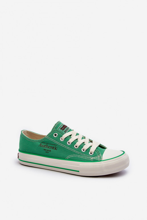 Sapatos femininos Big Star NN274240 verdes
