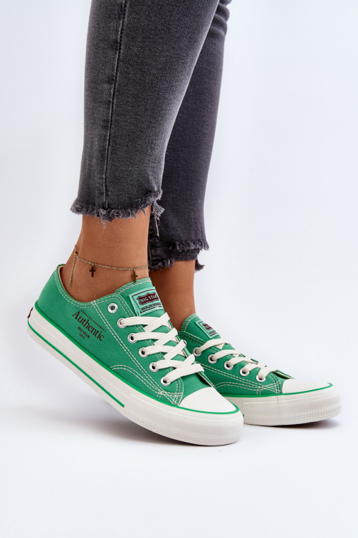 Sapatos femininos Big Star NN274240 verdes