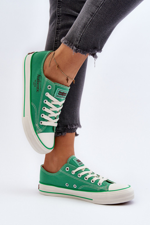 Sapatos femininos Big Star NN274240 verdes