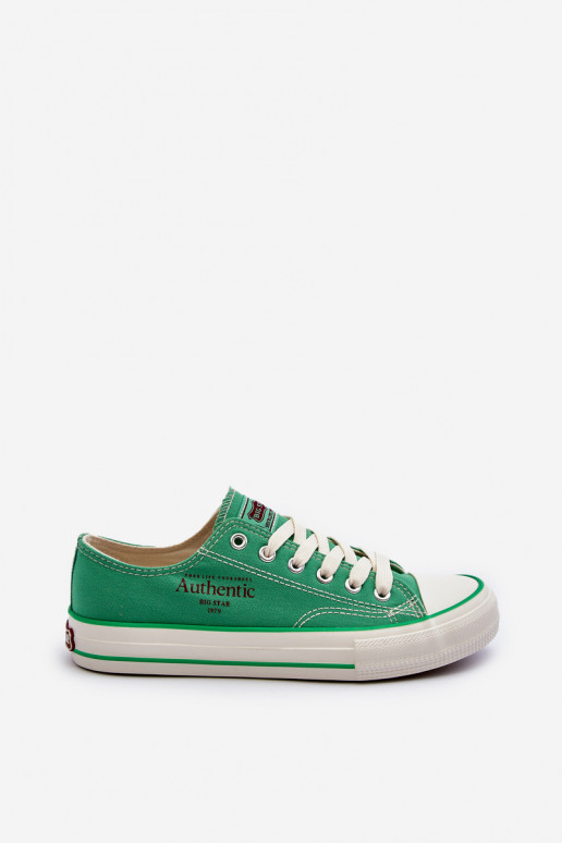 Sapatos femininos Big Star NN274240 verdes