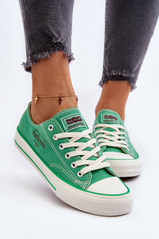 Sapatos femininos Big Star NN274240 verdes