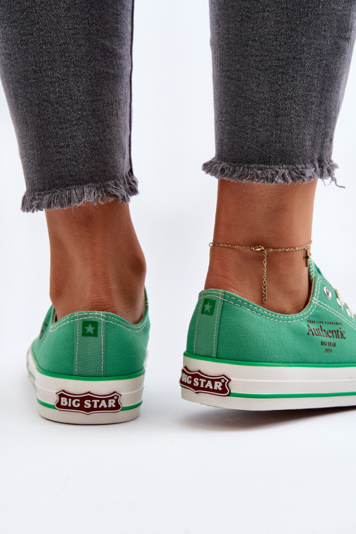 Sapatos femininos Big Star NN274240 verdes