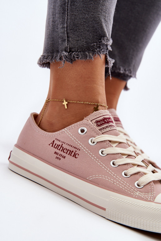 Sapatos femininos Big Star NN274239 rosa