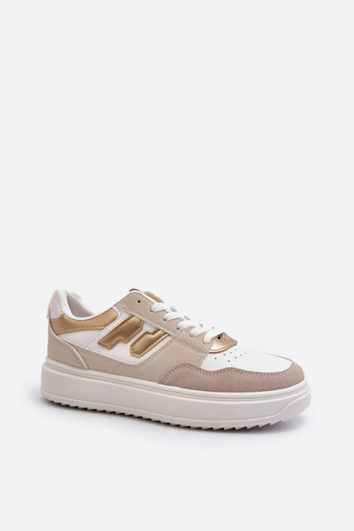 Modelo de tênis sapatos bege Regines