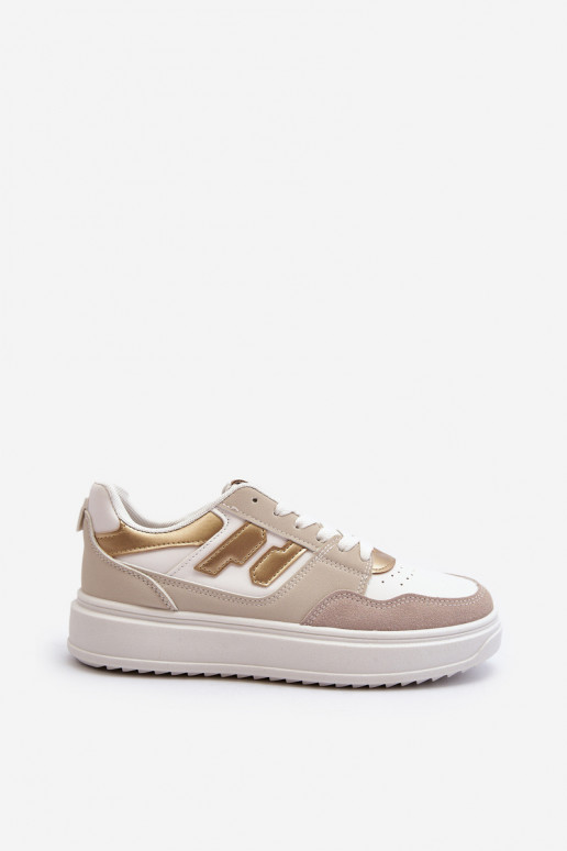Modelo de tênis sapatos bege Regines