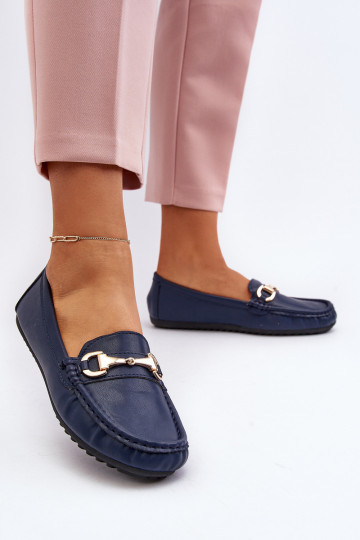 Modelo clássico Mocassins Eko cor azul escuro Demese