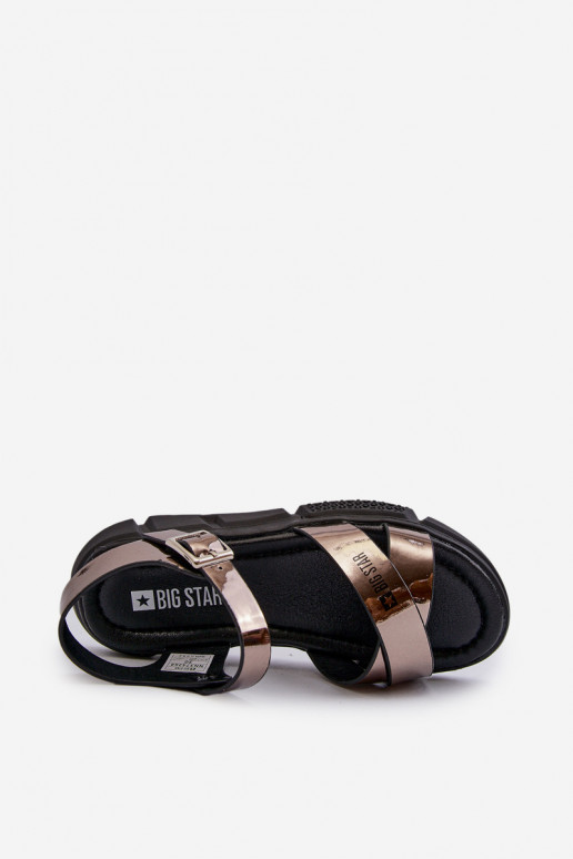sandálias infantis Big Star NN374264 cor preta
