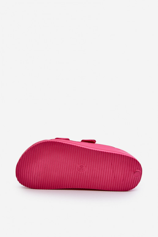 Chinelos infantis com fivelas BIG STAR NN374545 cor rosa