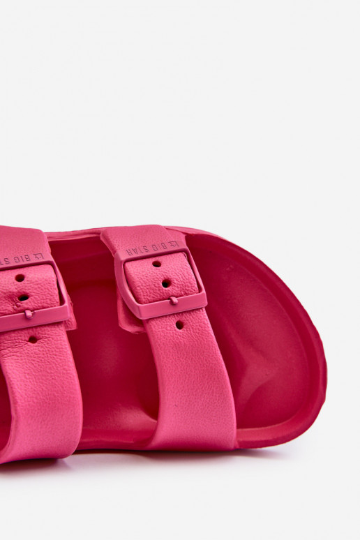 Chinelos infantis com fivelas BIG STAR NN374545 cor rosa Chinelos infantis com fivelas BIG STAR NN374545 cor rosa