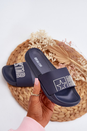 Chinelos infantis BIG STAR NN374521 azul escuro 2